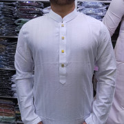 Size-44-চায়না অরজিনাল প্রিমিয়াম ডবি ফেব্রিক্স (White)-কালার