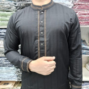 Size-44- অরজিনাল প্রিমিয়াম রেমি কটন ফেব্রিক্স (Black 🖤)-কালার